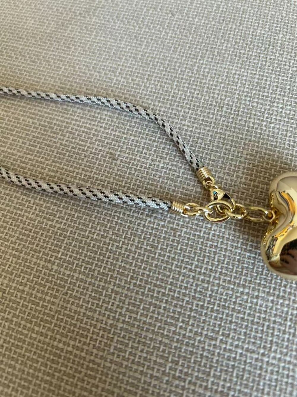 Roxanne Assoulin The Long Happy Cord Charm Necklace Sesame/Gold - Picture 3 of 3
